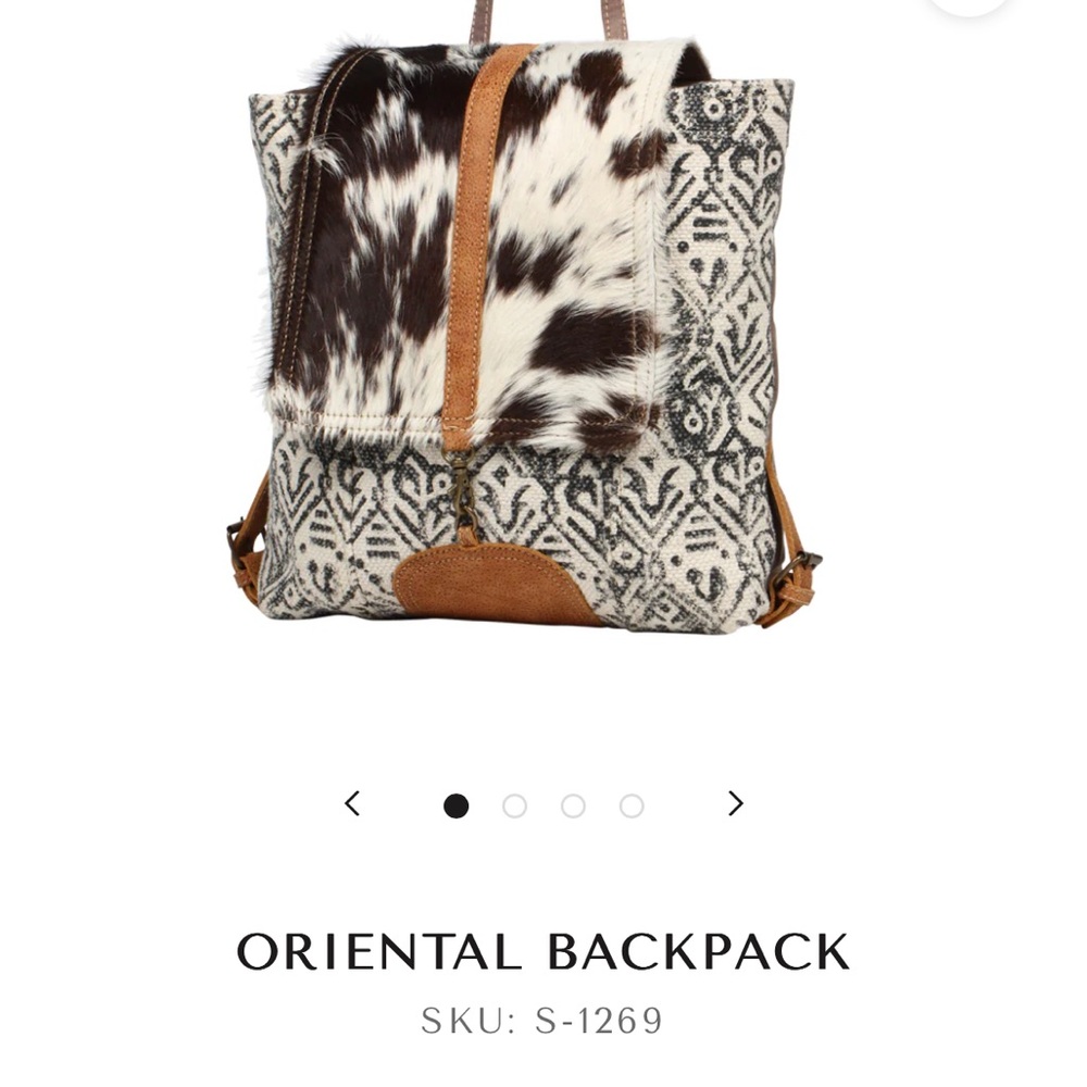 Myra Oriental Cowhide Backpack - image 1